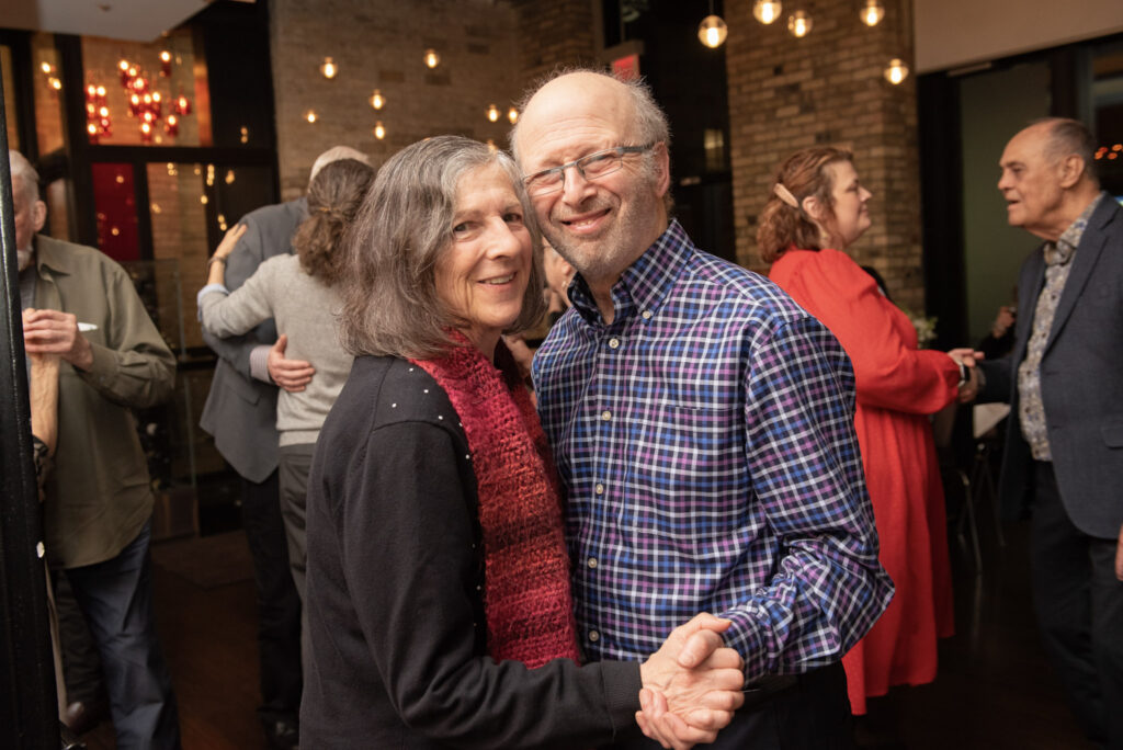 Senior adults dancing at AST Date Night