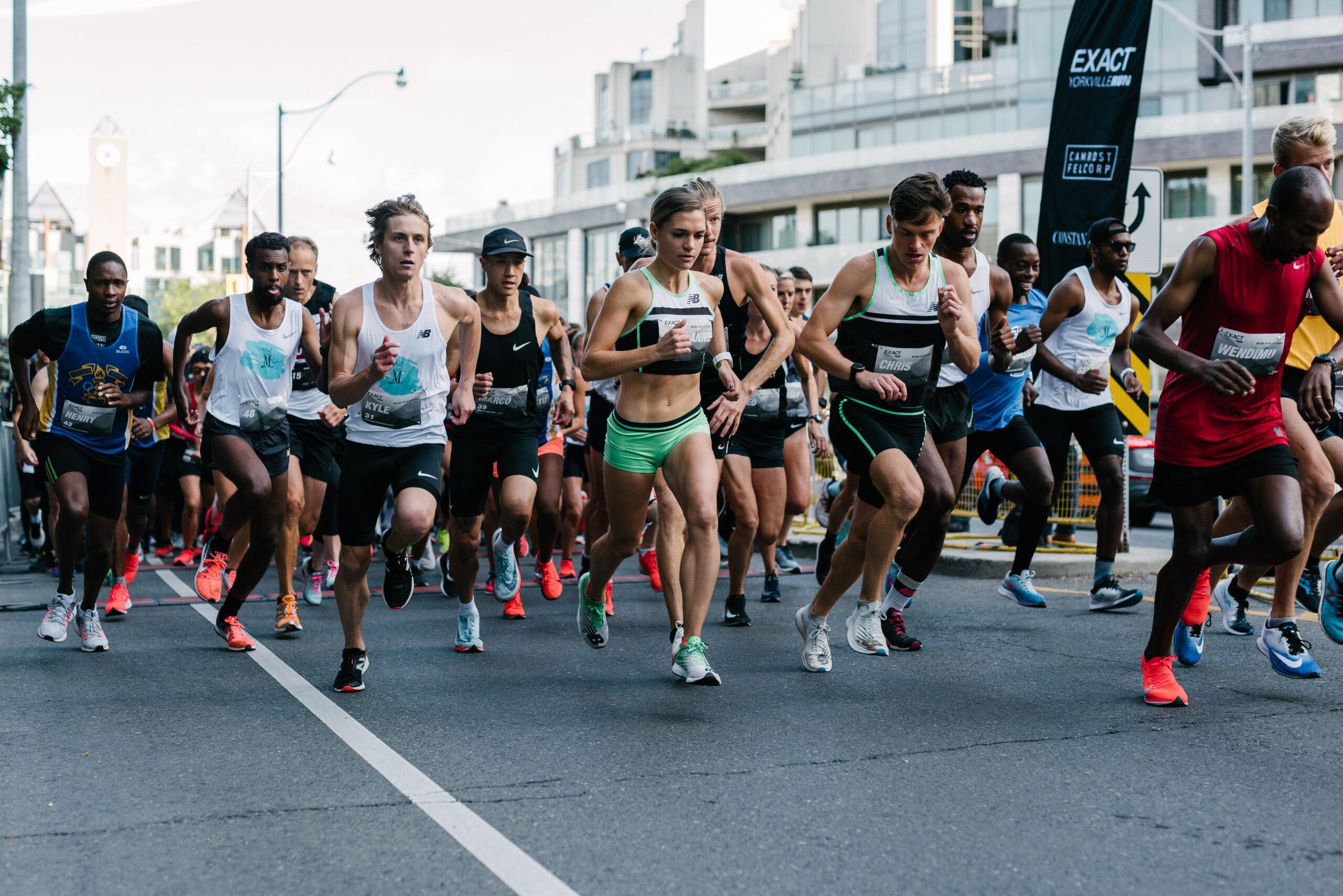 Runners at the Yorkville run